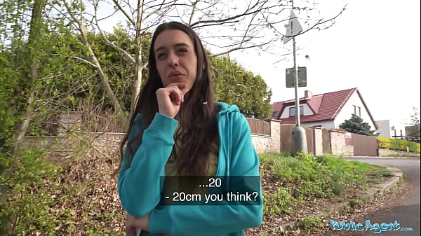 Image Public Agent Brunette jogger with a great ass measures a big cock before fucking it