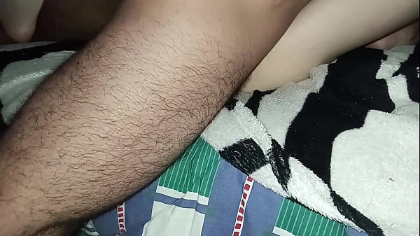 Image I lick my Shy girlfriend's vagina a little, then when I penetrate her my cock gets hard so the cream spills out of her vagina and lubricates my penis until I cum inside her