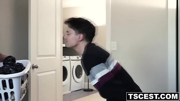 Image STepdad Dillon Stone and his stepson Joey Michaels having a hot steamy gay fuck sesh before doing the laundry