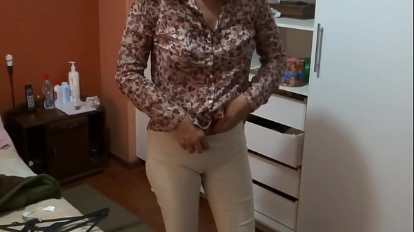 Image Great compilation, stepmom strips and caresses herself while I masturbate in front of her
