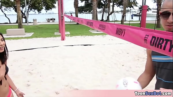 Image When the volleyball match goes nasty My cute brunette stepsis just too hot to resist a taboo fuck