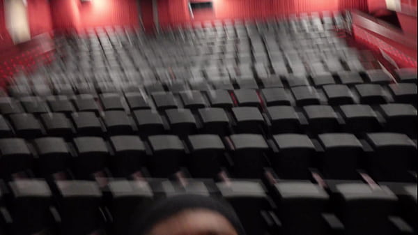 Image Fuckin dis snowbunny with glasses at the movie theater and she get a BBC creampie