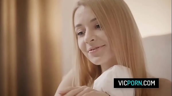 Image Horny blonde babe Julia Rain got caught masturbating in her room