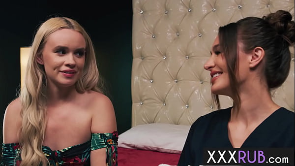 Image Sexy teen Khloe Kingsley enjoyed lesbian massage with big tits lesbian MILF Ella Reese
