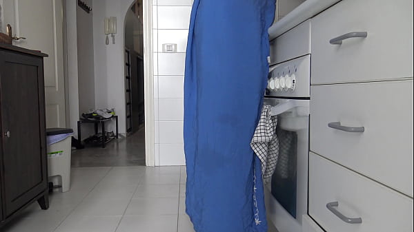 Image FAMILY TABOO: turkish muslim wife lets stepson cum inside her asshole while husband is at work