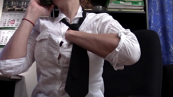 Image Julia Sexy Big Natural Tits Secretary Masturbating on Work