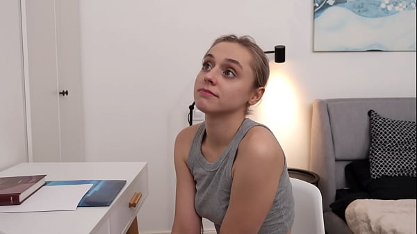 Image Stepfather punishes daughter who really doesn't want to study