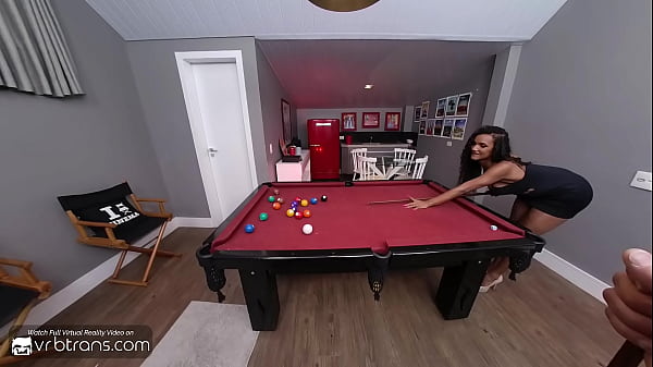 Image VRB Trans: Busty Brazilian T-Girl with a Big Dick Fucked on a Pool Table | VR Porn