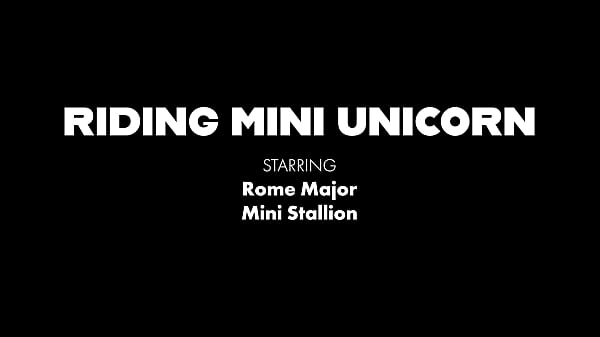 Image What A Cutie! Mini Stallion Rides Rome Major's BBC Like A Champ!