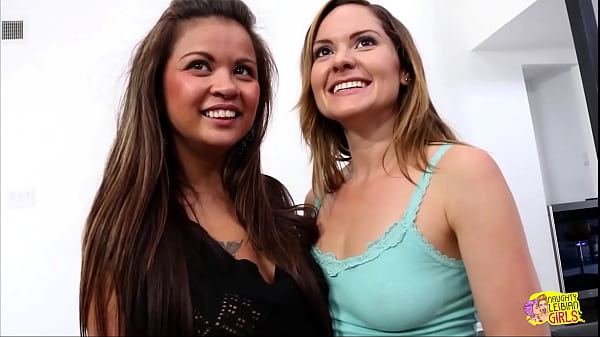 Image Experienced blonde cutie shows the brunette the beauty of having passionate lesbian sex with scissoring