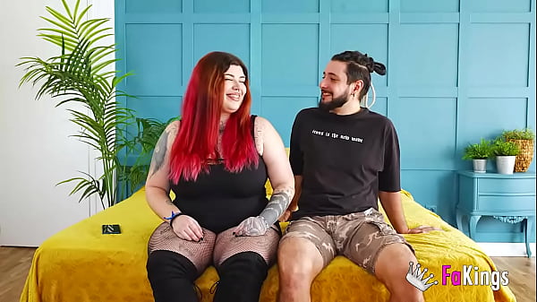 Image Couples today! Hot BBW redhead Leia introduces us to her boyfriend before banging him