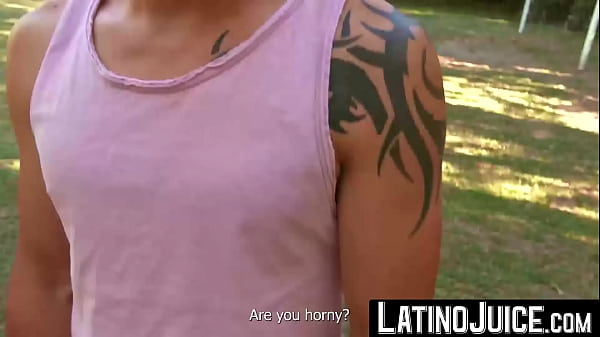 Image LatinoJuice.com - Gabo & Nico Ruiz - Inked bisexual Gabo enjoys swallowing my big long cock in exchange of money
