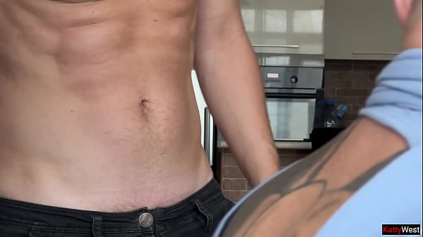 Image Sucking my boyfriend's dick while getting fucked in the ass by a yoga instructor