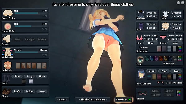 Image Blonde girl having a lot of fun