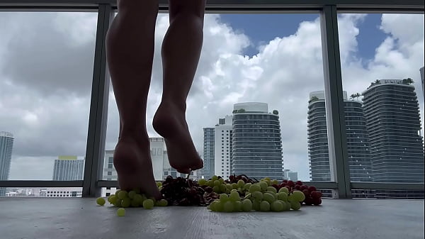 Image For lovers of foot fetish I crush grapes with my feet