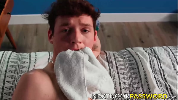 Image Jack Bailey inserts a dildo in his asshole before his stepbrother Justin Mathews breeds his ass