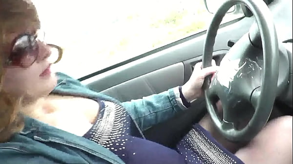 Image Sexy MILF Frina stopped car on side of road, fingers wet pussy, gets a strong orgasm.