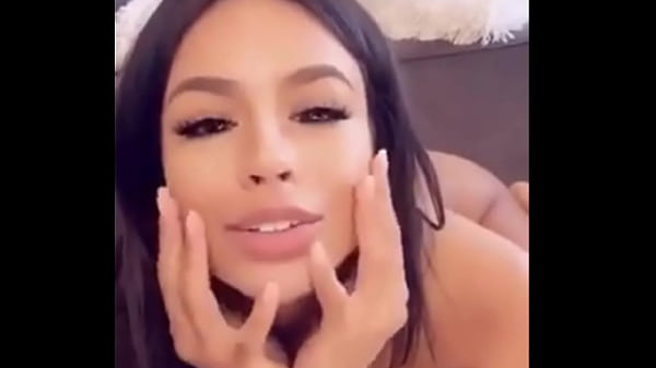 Image solo girl showing off on webcam