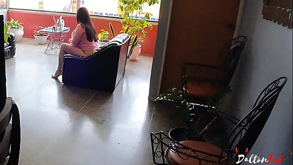 Image He fucks me hard on all fours on a couch. Moaning loudly and enjoying when he finishes in my mouth