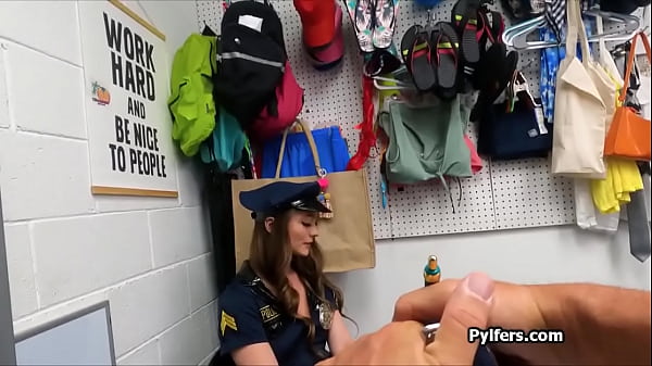 Image Hottie in cop uniform busted and fucked for stealing