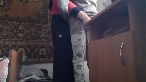 Image My neighbor and I are hiding from our parents at the table to cum quickly - Lesbian illusion girls
