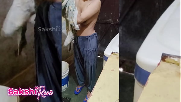 Image Sexy sakshi NAKED BATHING then changed her cloth