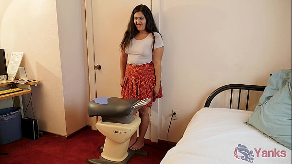Image &quot_Ohh, it's gonna make me cum!&quot_ Sexy Indian Miel Rides The Amazing Fitness Toy to Orgasm