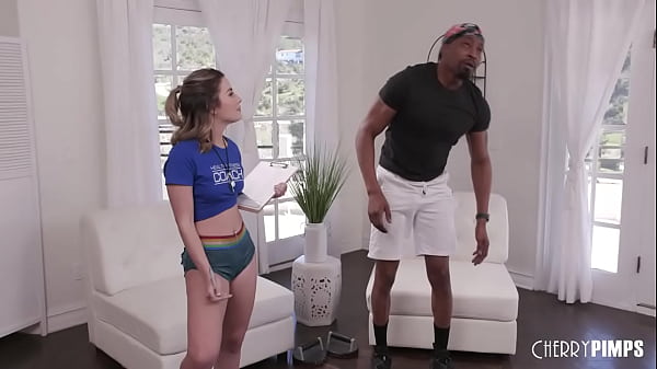 Image Working Out A Big Black Cock with Fit Petite Blonde Chanel Camryn Riding Isiah Maxwell Cowgirl