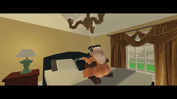 Image Roblox girl gets a BBC on the bed