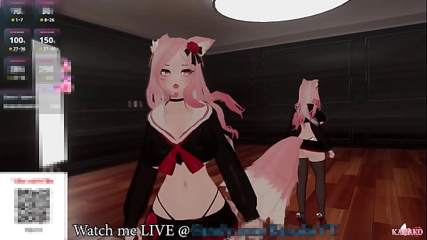 Image Kanako tries to Talk but her Chat just wants her to Squirt for them!! Catgirl Vtuber Moans and Cums!