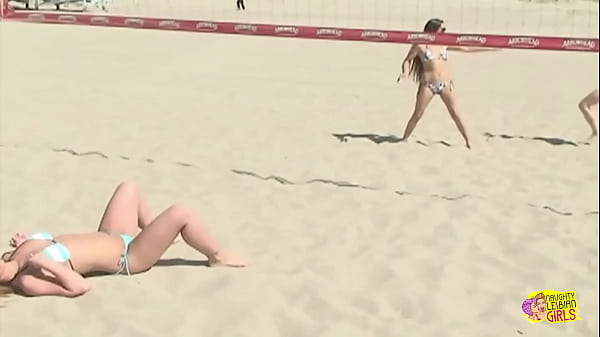Image Stunning ladies get hot and bothered at the beach before having a dirty orgy