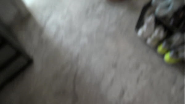 Image Real voyeur business man lets his hairy Turkish muslim maid clean naked for him