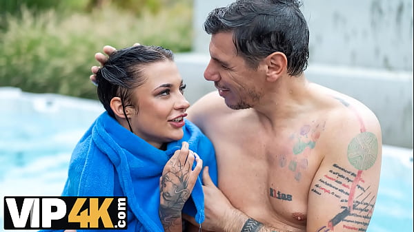 Image VIP4K. Brunette teen Chloe Heart was rescued by StepDaddy and fucked in different positions