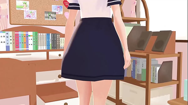 Image 【Mia】 Anime school girl gravure in her rooms.【A sailor school uniform】