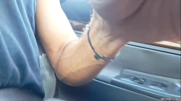 Image I was so horny in the car that I had to touch my dick in a public place