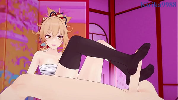 Image Nahida and Yoimiya intense sex. - Genshin Impact Hentai
