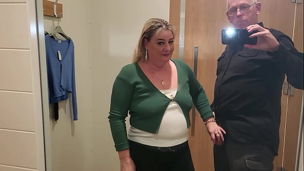 Image Kiwi Piss drinking MILF slut used as toilet while trying on clothes at the mall