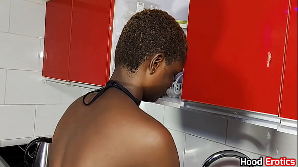 Image His dick is so big for her she had to abandon the kitchen fuck.
