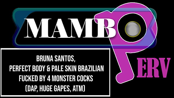 Image Bruna SANTOS, Perfect body & pale skin Brazilian fucked by 4 monster cocks (DAP, Anal, ATM, huge gapes, BBC, Monster cocks) OB408
