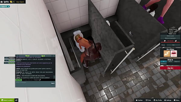Image 3dxchat | LoliVix conociendo los ba&ntilde_os p&uacute_blicos | noche 2: 2 chicos | 2da parte