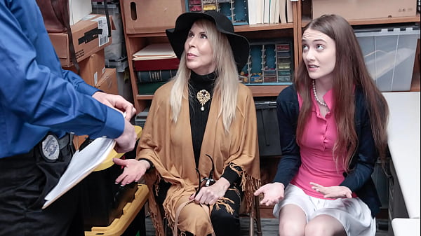 Image Grandma and Teen Getting Punished by The Store Associate for Stealing - Fuckthief