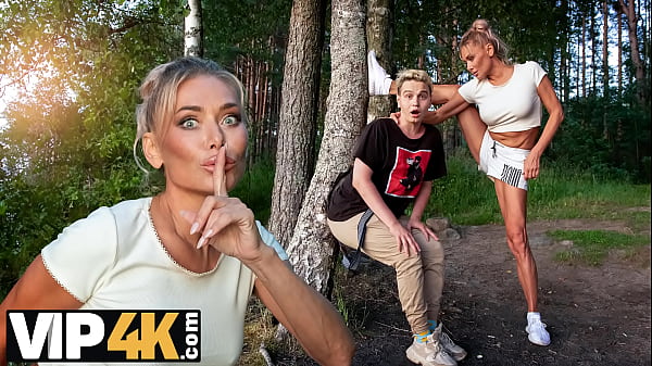 Image MOMMY4K. Russian Cougar Malusha found a dude with huge cock in the park and fucked him in 5 minutes