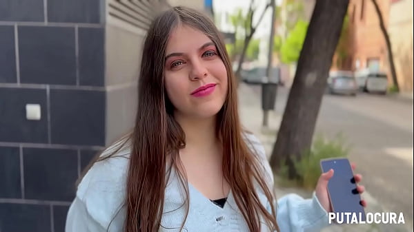 Image PutaLocura - Preciosa chubby espa&ntilde_ola de ojos azules es pillada por Torbe y traga su leche