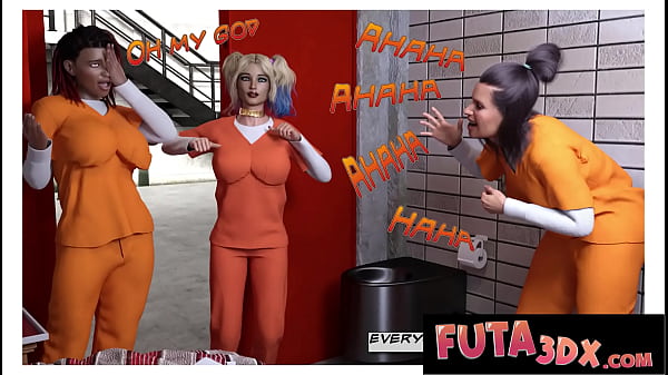 Image Futa3DX - Hot Blonde Gets Fucked In Threesome Prison Futa Style
