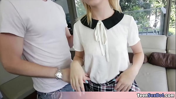 Image Baby faced cute stepsister gets her tiny pussy destroyed after she showed off her new cute unfiorm
