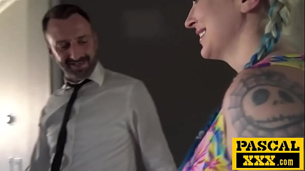 Image Rough Big Dick Dude Ass-Fucking Landlord's Slutty Busty Daughter