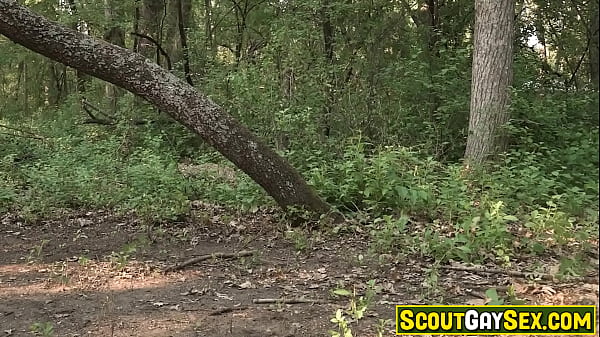 Image Two little critters Damien Grey, and his scout friend Zack Dean creep up on two scoutmaster DILF's Adam Snow, and Tyler Saint as they are having RAW gay sex!