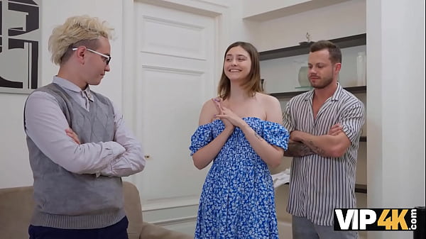 Image VIP4K. Young Russian professor&rsquo_s wife is jumping on a big dick in front of her husband