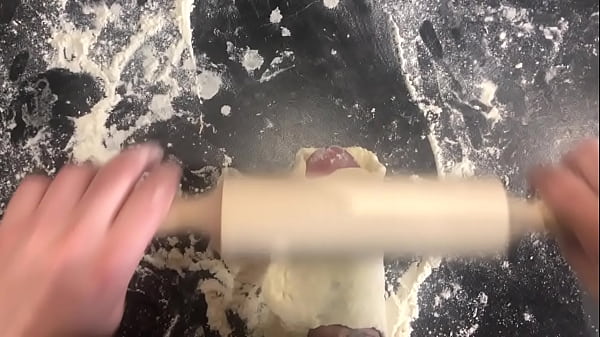 Image Cooking dick for dinner. Part 3/3. Extremely press my penis and eject sperm.
