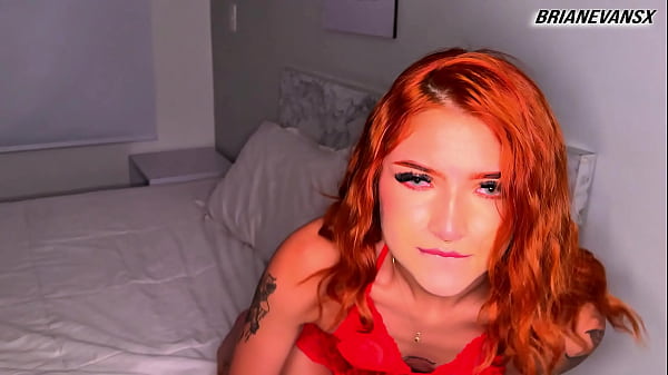 Image POV Redhead woman suck cock and have a female orgasm in spoon position - Brian Evansx